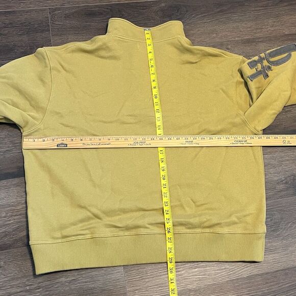 Honor The Gift Prep School Henley Sweatshirt Size 3XL Mustard Yellow Pullover - Picture 8 of 11